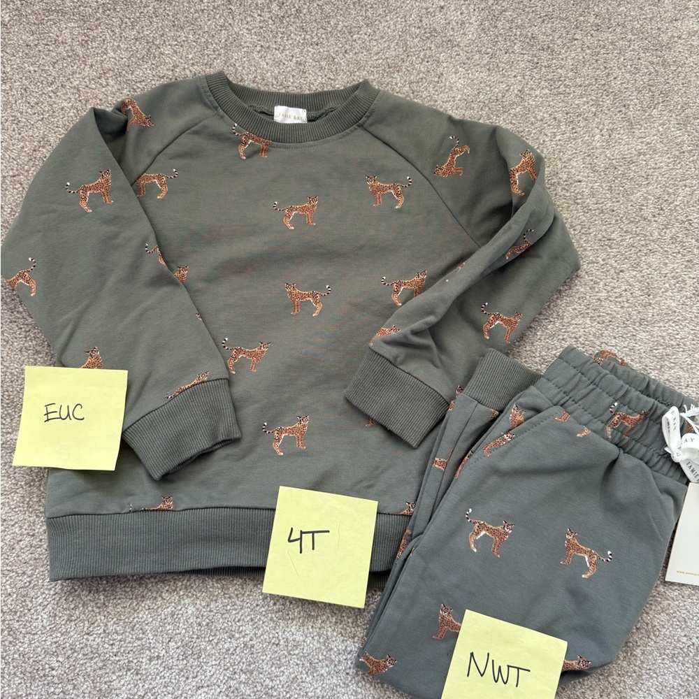 Jamie Kay cheetah sweatsuit set
